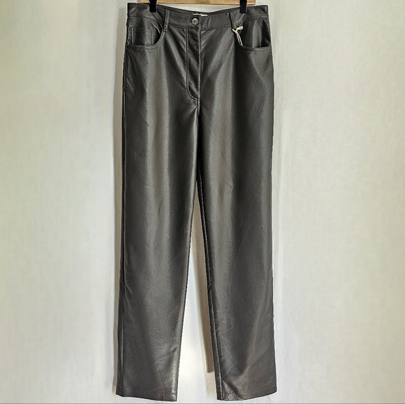 🇨🇦 Aritzia Wilfred Melina Pants Long Argentique - Picture 16 of 16